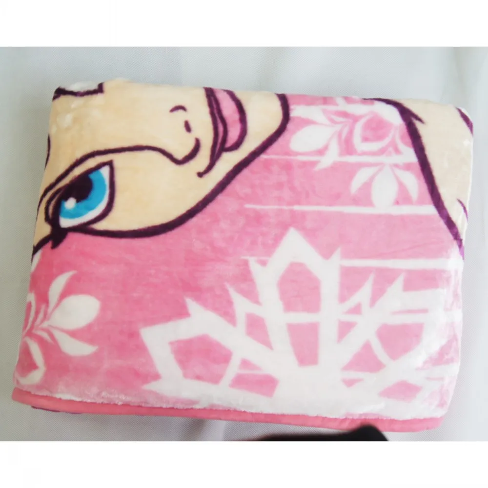 Теплое Флисовое одеяло для девочек розовое из мультфильма Холодное сердце Эльза
