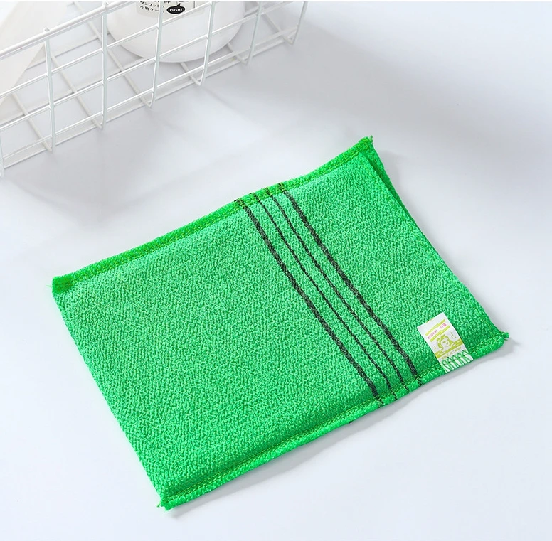 10 шт. Портативное двухстороннее полотенце Корейская отшелушивающая банная