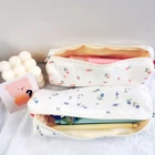 Простой милый маленький цветочный пенал, кавайный Новый Стильный пенал для девочек, коробка для ручек, сумка, канцелярские принадлежности, подарок, офисные и школьные принадлежности