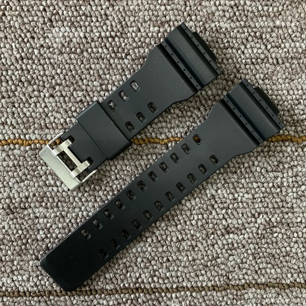 H black Для часов casio ремешок для часов из силиконовой резины EF заменить электронные наручные часы ремешок спортивные часы ремни 16 мм 18 мм 20 мм 22 мм - Цвет ремешка: H black