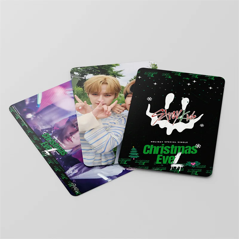 54pcs Kpop Stray Kids Green Chirstmas EveL Postcard New Album NOEASY Lomo Card Photo Print Cards Fashion Boys Poster Best Gifts |