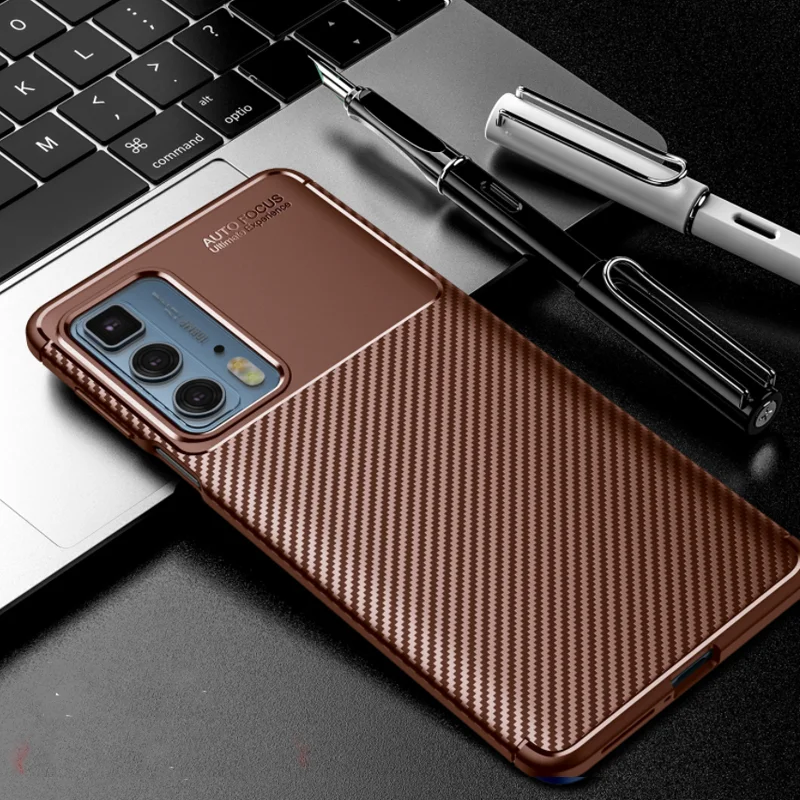 

For Moto Edge 20 Pro Case Carbon Fiber Silicone Case For Motorola Moto Edge 20 Lite Fusion Cover for Moto Edge 20 Edge20 Bumper