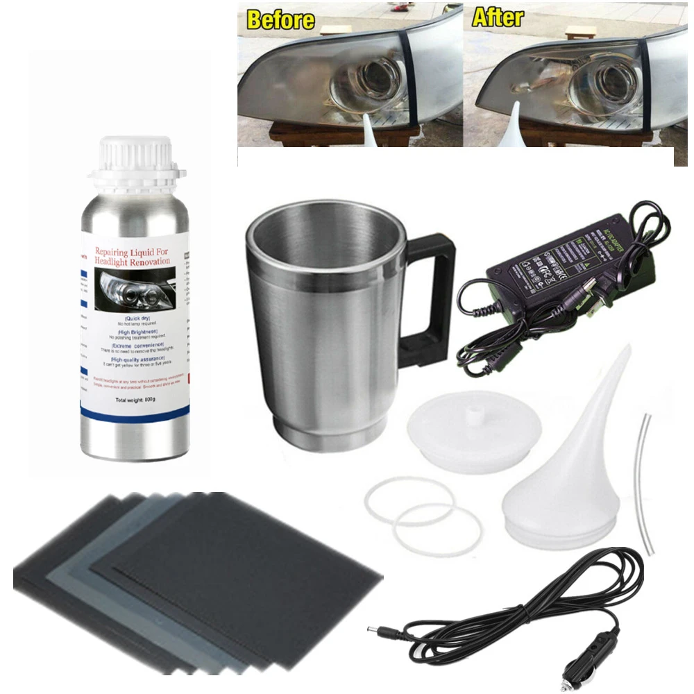 

Headlight Chemical Polish Headlight Polishing Steam Liquid Polymer Polish Headlights Cleaner Besteam Polished Headlight Kit