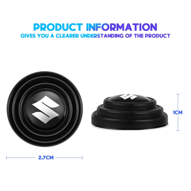 4 шт. ПВХ дверей автомобилей амортизирующей прокладкой Стикеры для Suzuki Jimny