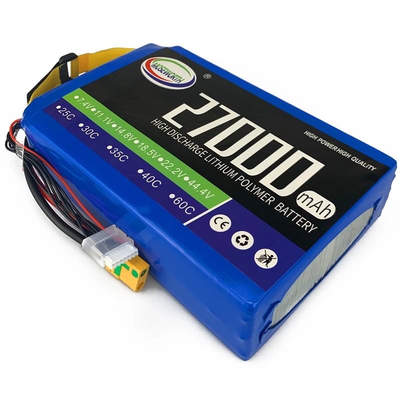 2S 3S 4S 5S 6S 27000 мА/ч 25C RC 7 4 V 11 1 14 8 18 5 22 2 с несколькими несущими винтами LiPo Батарея для