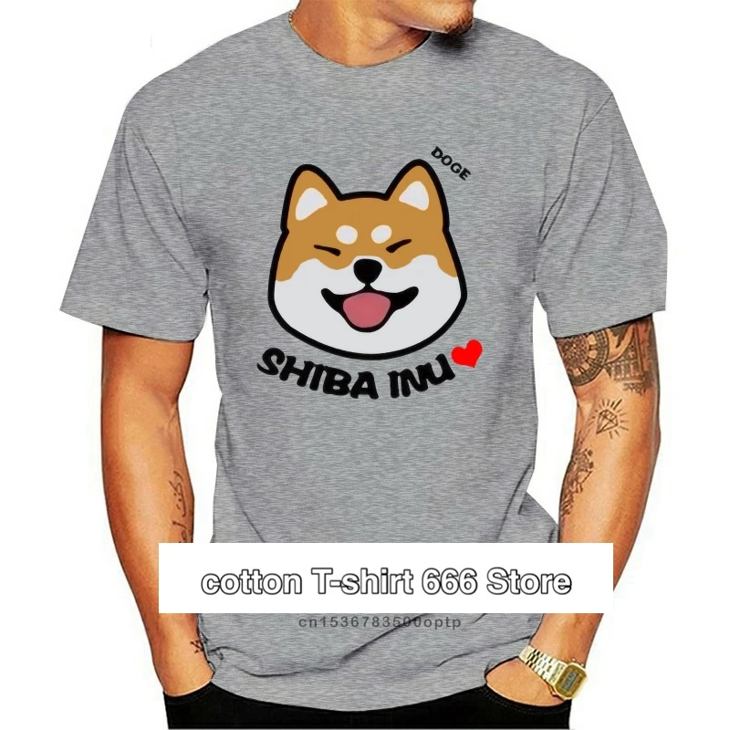 

Doge Сиба ину щенок Милая Мужская Женская хлопковая Повседневная футболка Косплей 100% хлопок для мужчин рубашки