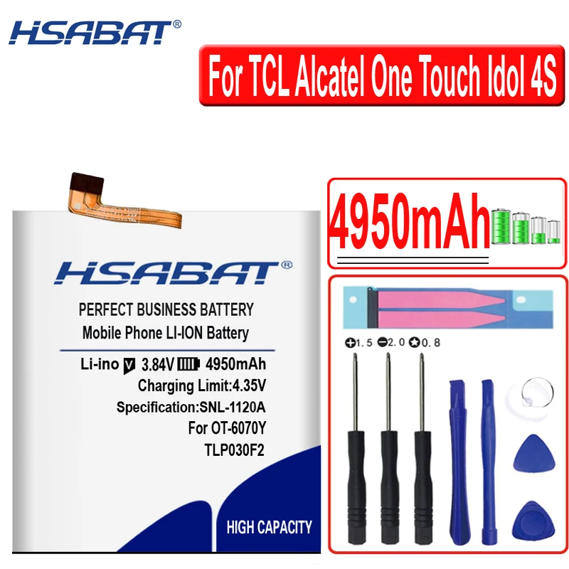 4950 мА/ч, TLP030F2 TLP030F1 Батарея для TCL чехол для Alcatel One Touch Idol 4S OT-6070 OT-6070K OT-6070O OT-6070Y для BlackBerry DTEK60