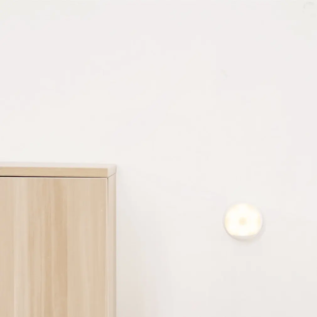 Xiaomi Mijia Yeelight светодиодный Ночной свет, usb-зарядка ночника Инфракрасный магнитный с Крючки пульта дистанционного управления тела датчик движения сплошного свечения, 1 шт