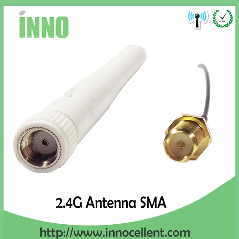 10 шт. 2 4 ГГц wi fi Antenna3dBi RP SMA штырьковый разъем GHz антенна белый антенн + для ufl./ IPX 1 13