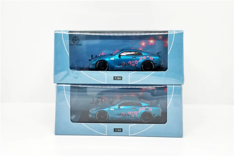 1: 64 раз модель Nissan GTR R35 японская Гора Фудзи сакула литая под давлением модель автомобиля