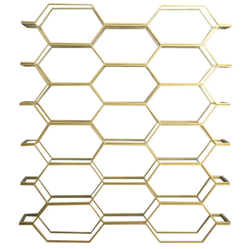 Золотые полые встроенные настенные перегородки сделай сам экран для шкафа