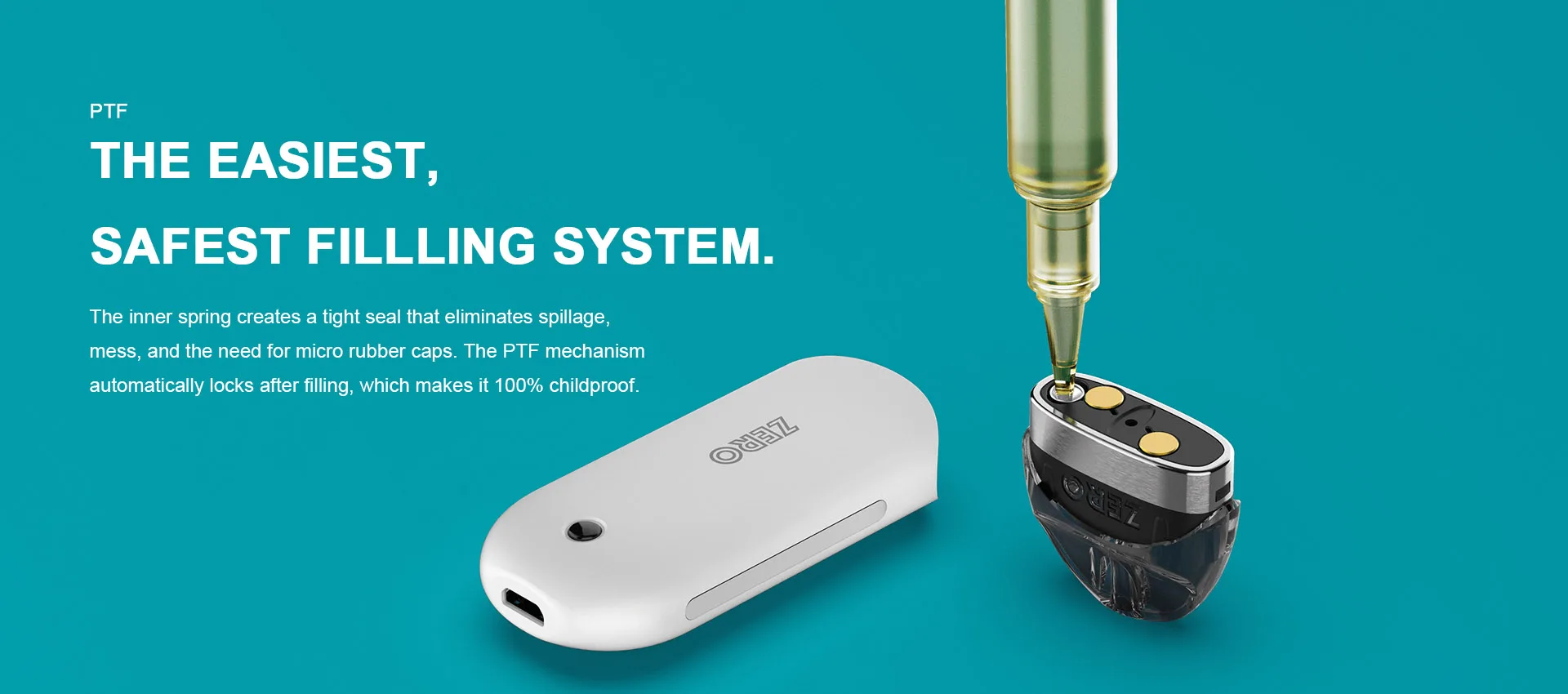 Vaporesso Renova Zero Pod AIO комплект с 650 мАч встроенный аккумулятор 2 мл пополняемая емкость и Легкое нажатие для заполнения системы электронной сигареты