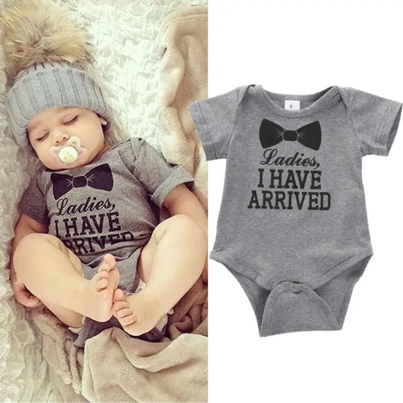 Комбинезон с надписью I Have для новорожденных мальчиков и девочек от 0 до 12 месяцев