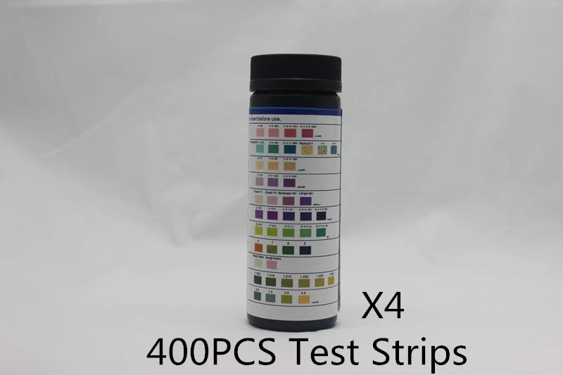 400PCS test strips Анализатор мочи портативный тест мочи usb bluetooth(опция) BC401 800 шт. тест-полоски abbott устройство сахара в крови вибратор окислитель - Цвет: 400PCS test strips