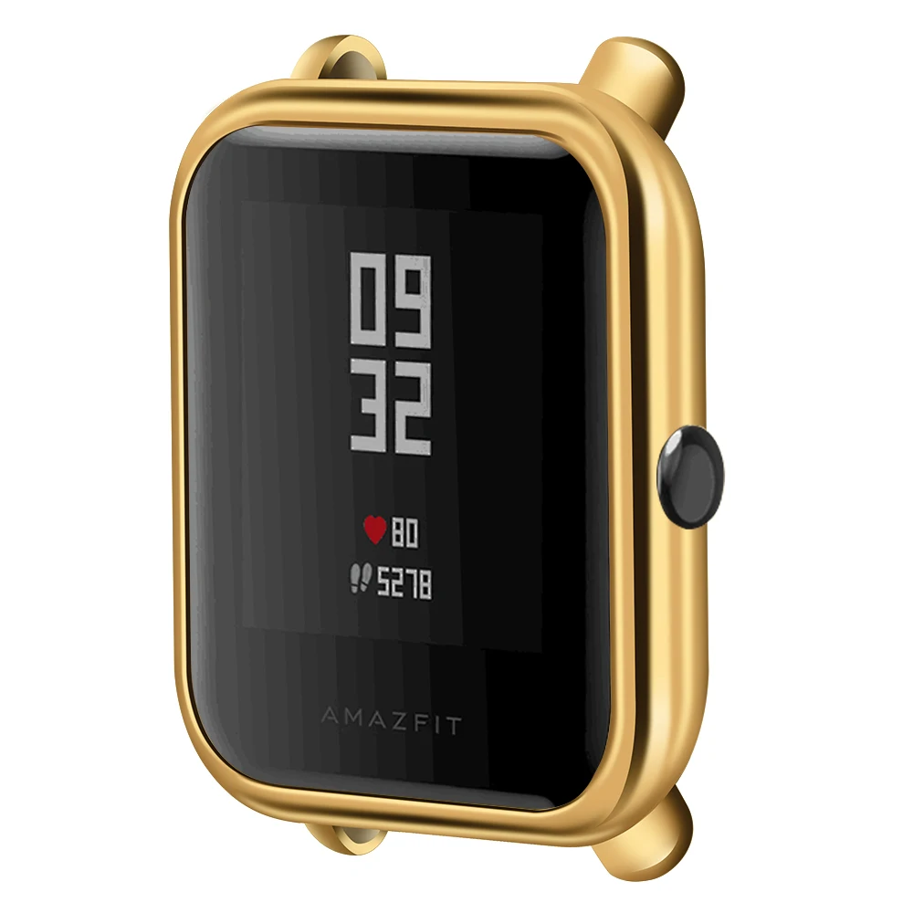 Силиконовый чехол для Xiaomi Huami Amazfit Bip спортивных умных часов мягкая защитная рамка