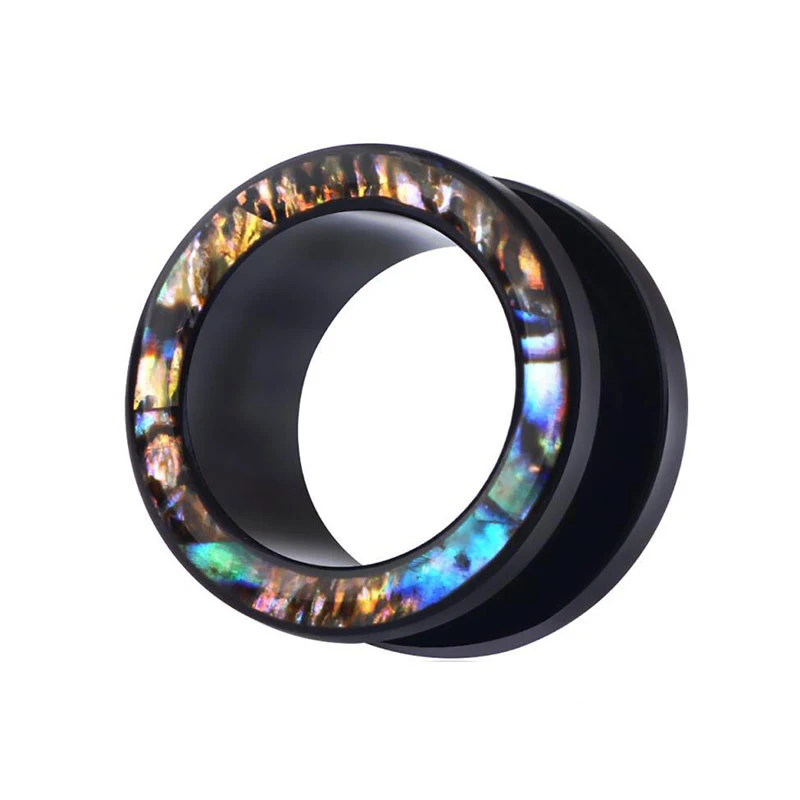 Туннели для ушей из акрила в стиле панк заглушки шелласта форме морской ракушки