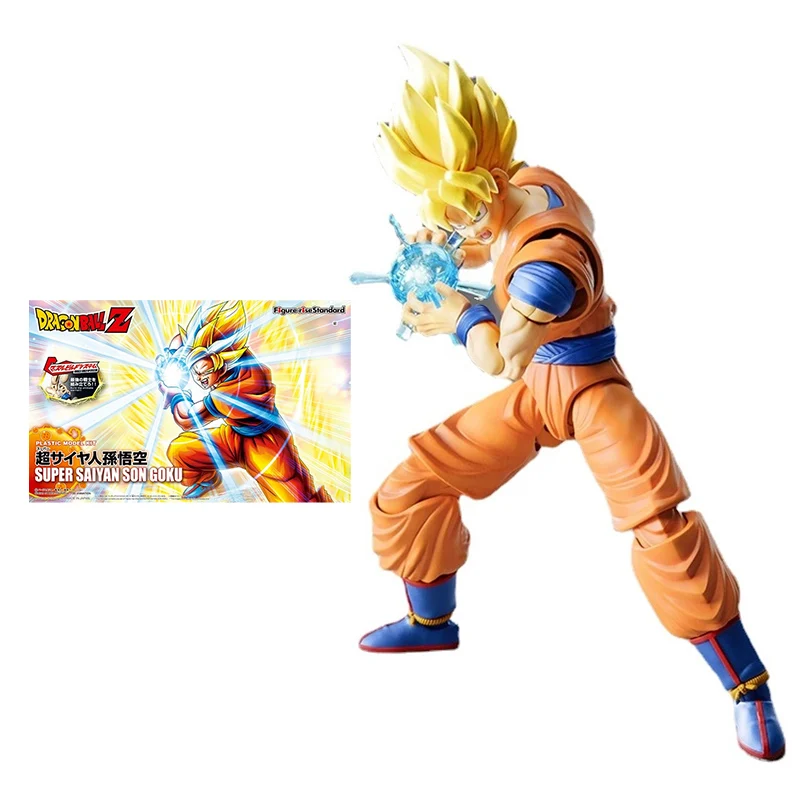 

Фигурка «Драконий жемчуг» Bandai Super Saiyan Son Goku, фигурка из натуральной сборки, набор моделей, Аниме фигурки, игрушки для детей