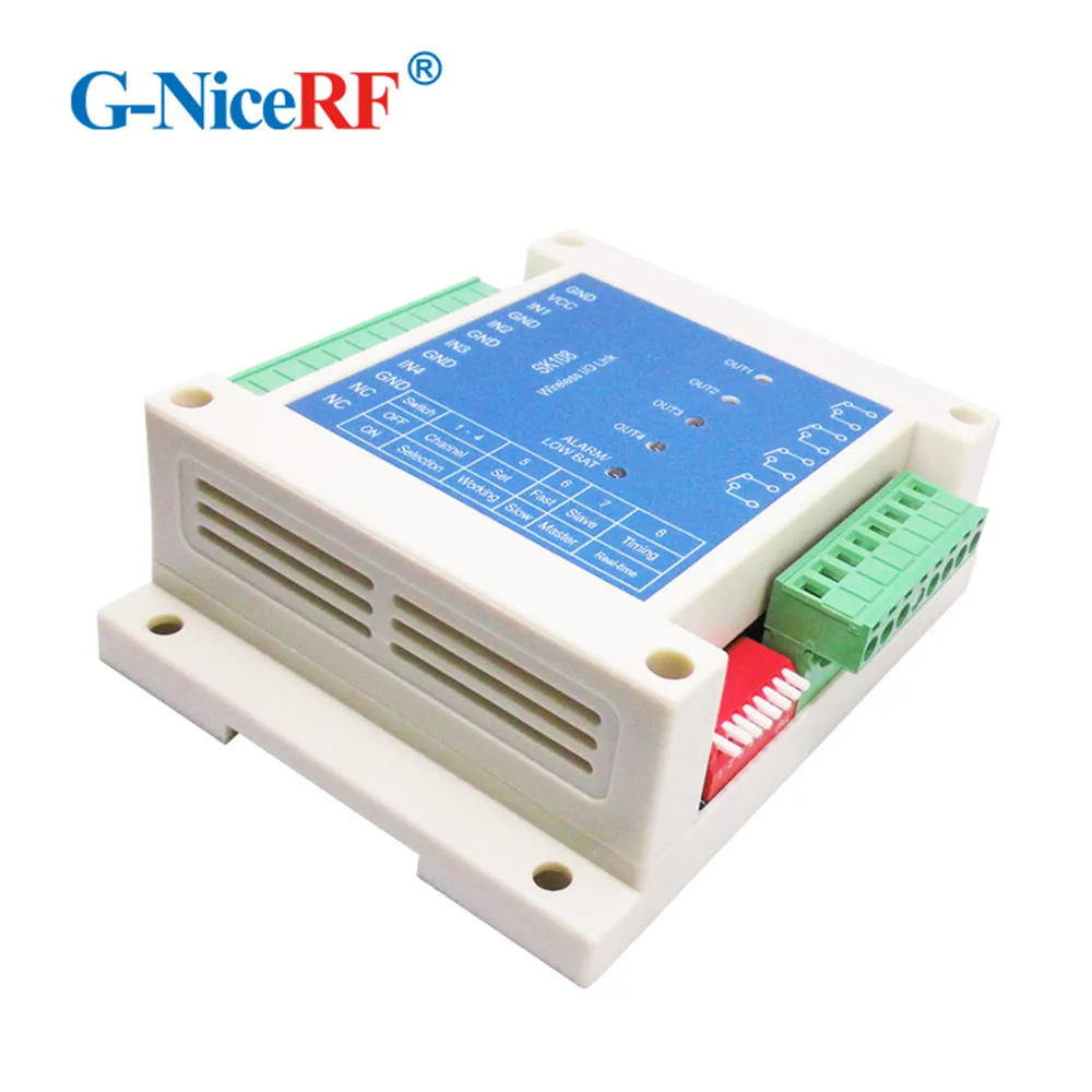 FREE SHIPPING 2PCS/Lot SK108 Four Channels Industrial 3km Long Distance 433/470/868/915MHz Wireless Remote Control Switch Module