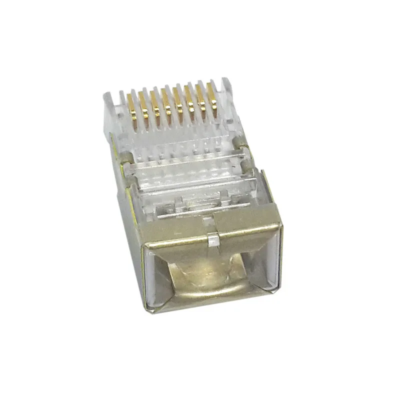 Сетевой разъем RJ45 Модульный штекер Cat5 8Pin 8P8C металлический защитный многожильный