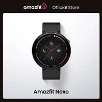 global version amazfit nexo smartwatch ceramics bezel 10 sports modes gps glonass 1 39 inch amoled display for android phone