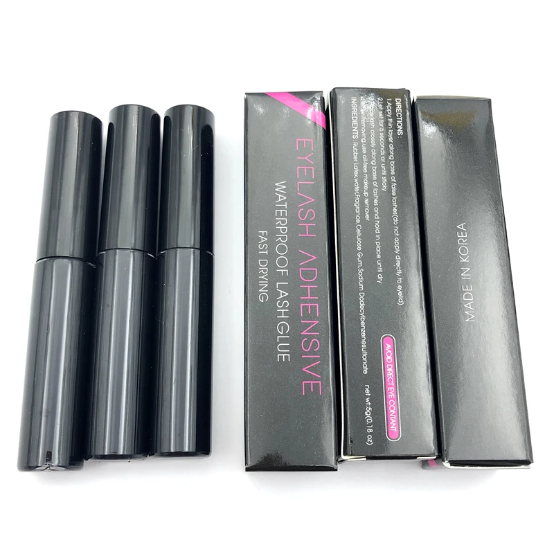 Оптовая продажа 100 шт. клей для ресниц прозрачный белый темно черный