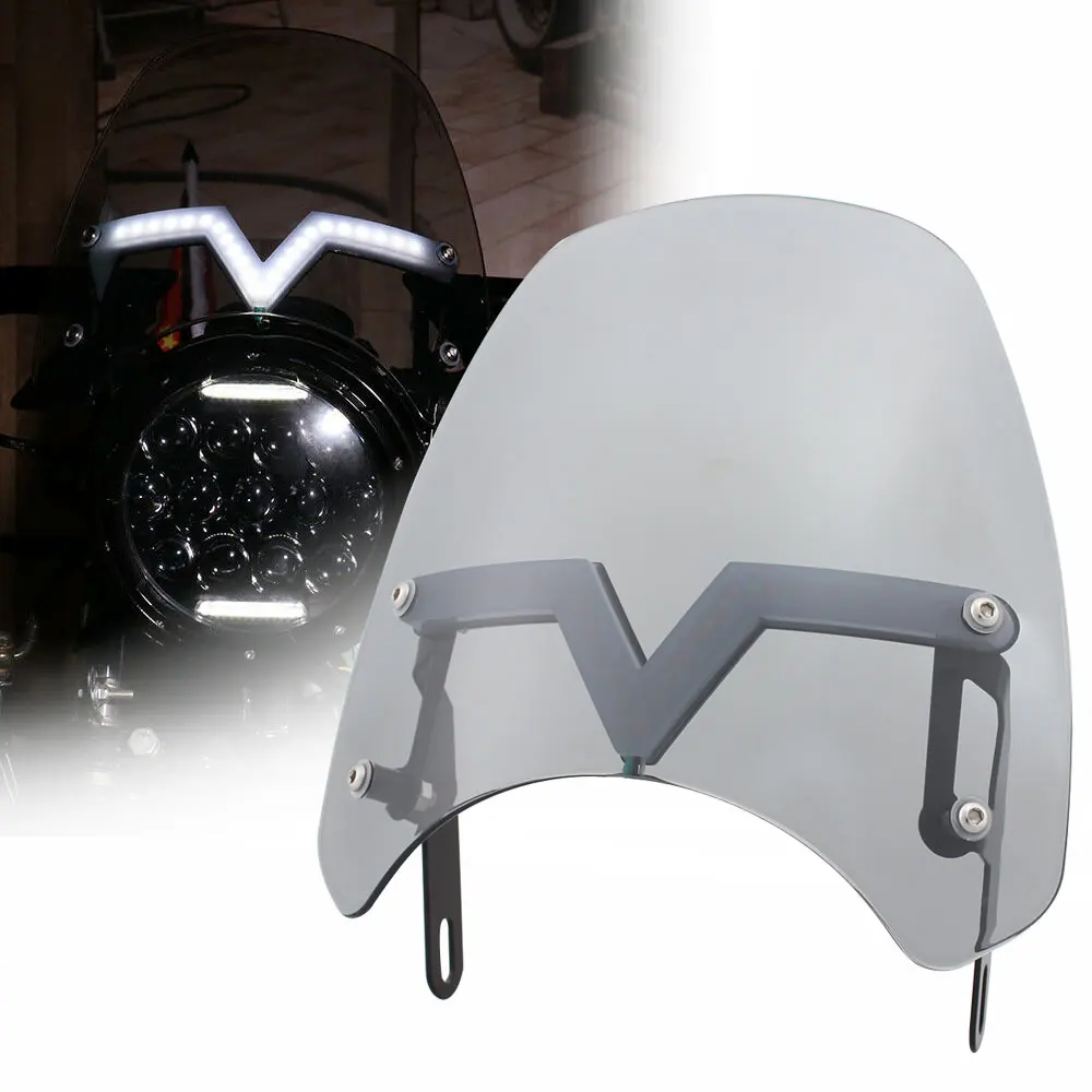 Отражатель ветра спортивный компактный в стиле ретро 5 7 дюймов для Harley XL Softail Bobber