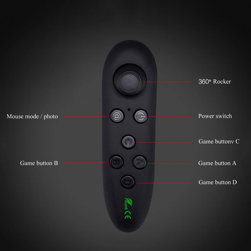 Беспроводной Bluetooth геймпад Shinecon игровой контроллер для 3D очков VR приставок 2