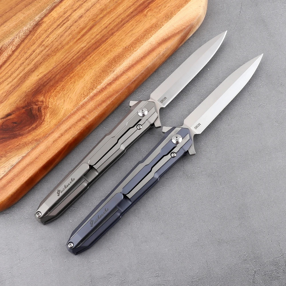 Новый маленький меч для улицы лезвие M390 TC4 титановая ручка Тактический