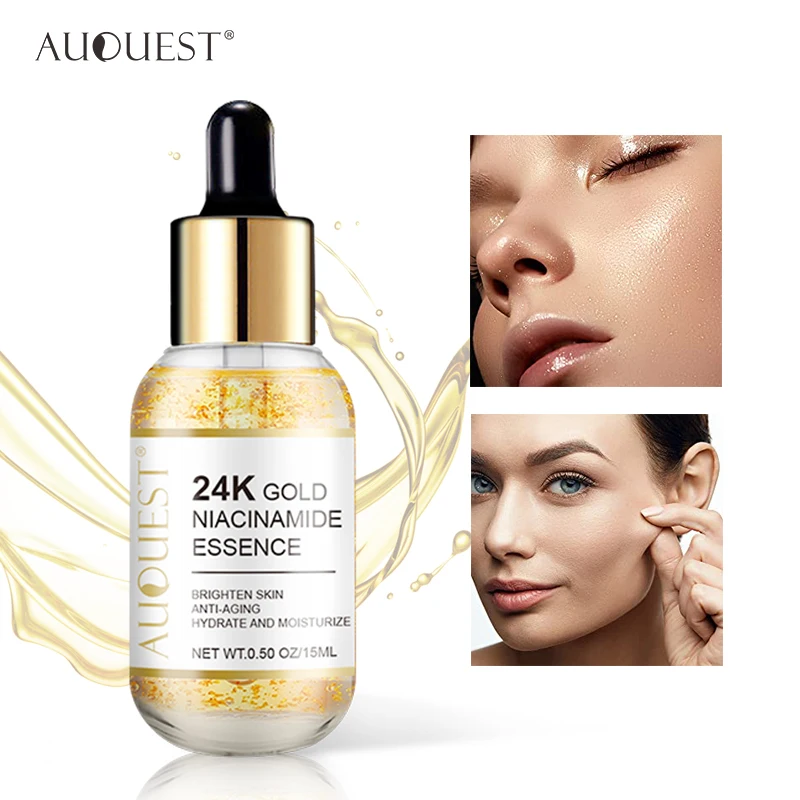 

24k Gold Face Serum Hyaluronic Acid Serum Moisturizing Whitening Cosmetics Firming Anti Aging Wrinkle Face Skin Care