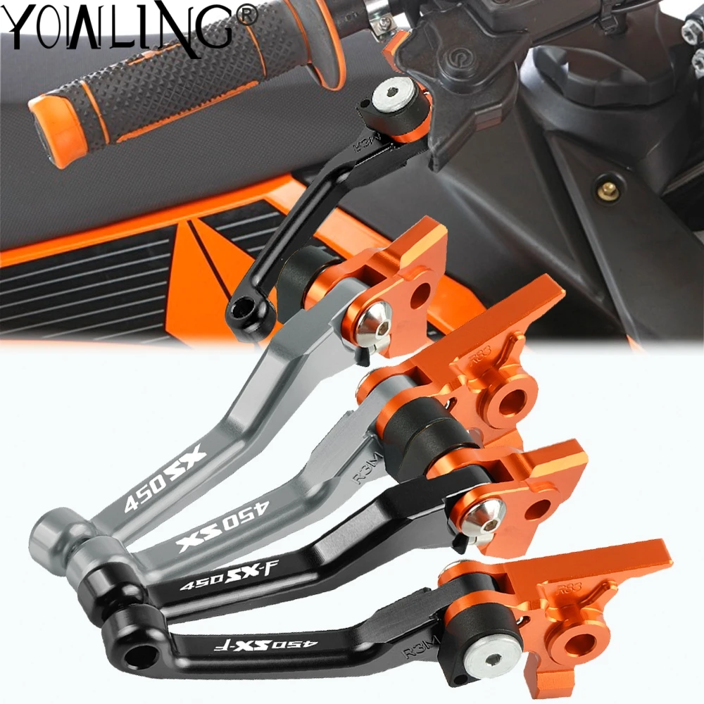 

For 450SX 450SXF 450SXR 450 SX SXF SXR 2003 2004 2005 2006 2007 2008 Motorcycle CNC Dirt Bike Handle Folding Brake Clutch Levers