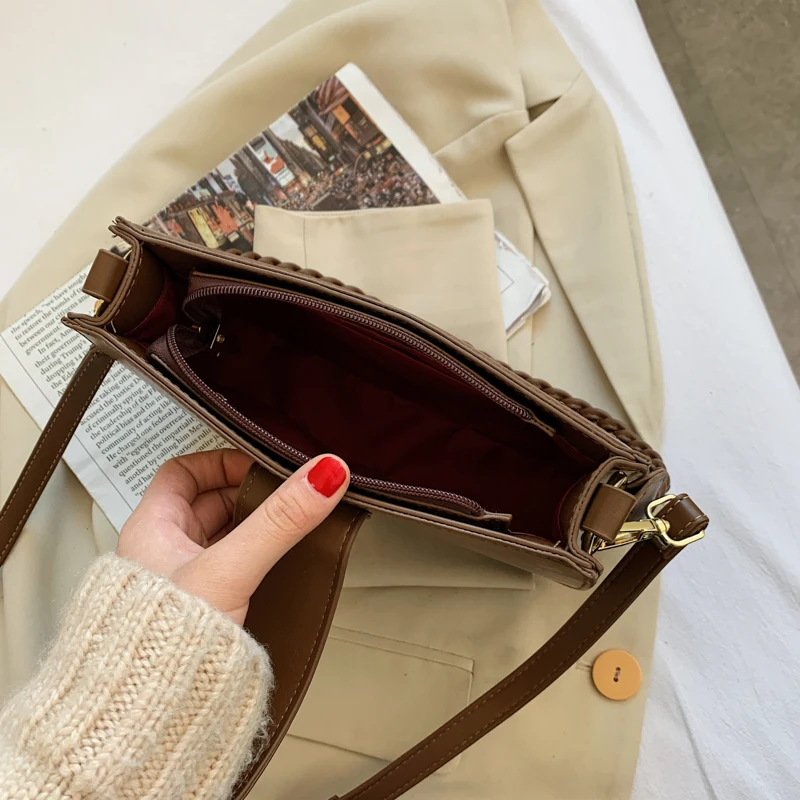 

Small Bucket Bags For Women 2021 New Luxury Handbags Ladies PU Leather Crossbody Shoulder Bag Women's Trend Hand Bag