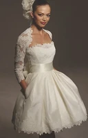 free shipping novidade 2021 vestido de noiva free bolero short brides prom bridal gown bespoke wedding dresses with jacket