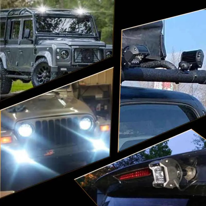 Светодиодная балка 4x4 для внедорожников 12 В 24 рабочие противотуманные фары