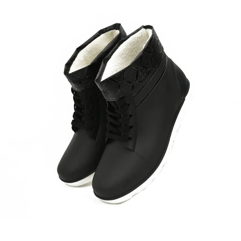 Сапоги Aleafalling мужские универсальные модные водонепроницаемые на шнуровке