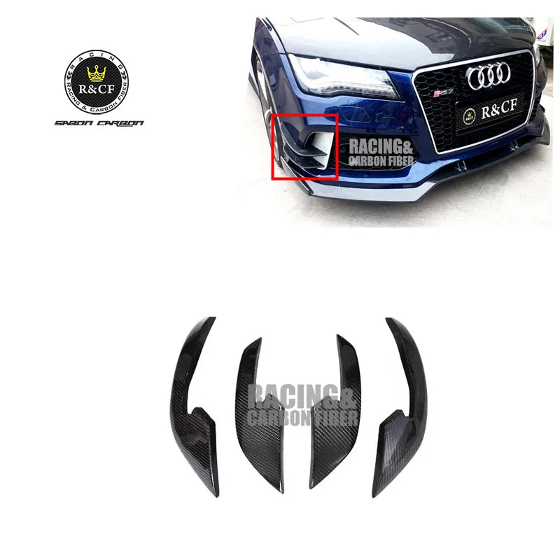 RS7 CANARDS WINGLETS--ABT STYLE из углеродного волокна [4 шт./компл.] для AUDI NICE FITMENT &amp FITMENT! |