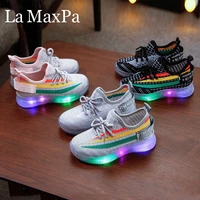 2020 new luminous sneakers basket led children lighting shoes boys baby sneakers for girls glowing sneakers basket enfant garcon