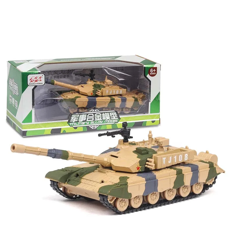 1/32 99 Тип главный боевой танк модель игрушечного транспортного средства моделирование сплав задний светильник звук детские игрушки для детей