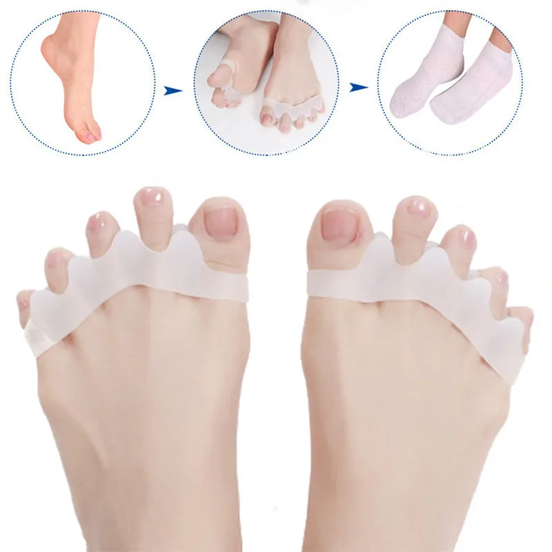 

Thumb Valgus Corrector Separator Silicone Relief Foot Pain Hallux Valgus Foot Correction Pad Thumb Foot Care Tool