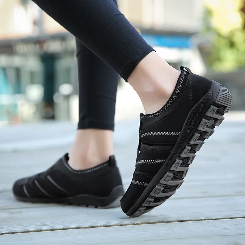 

2021 Shoes Air Mesh Breathable Sneakers Women Casual Shoes Fashion Ladies Shoes Slip-On Outdoor Falts Chaussures Femme