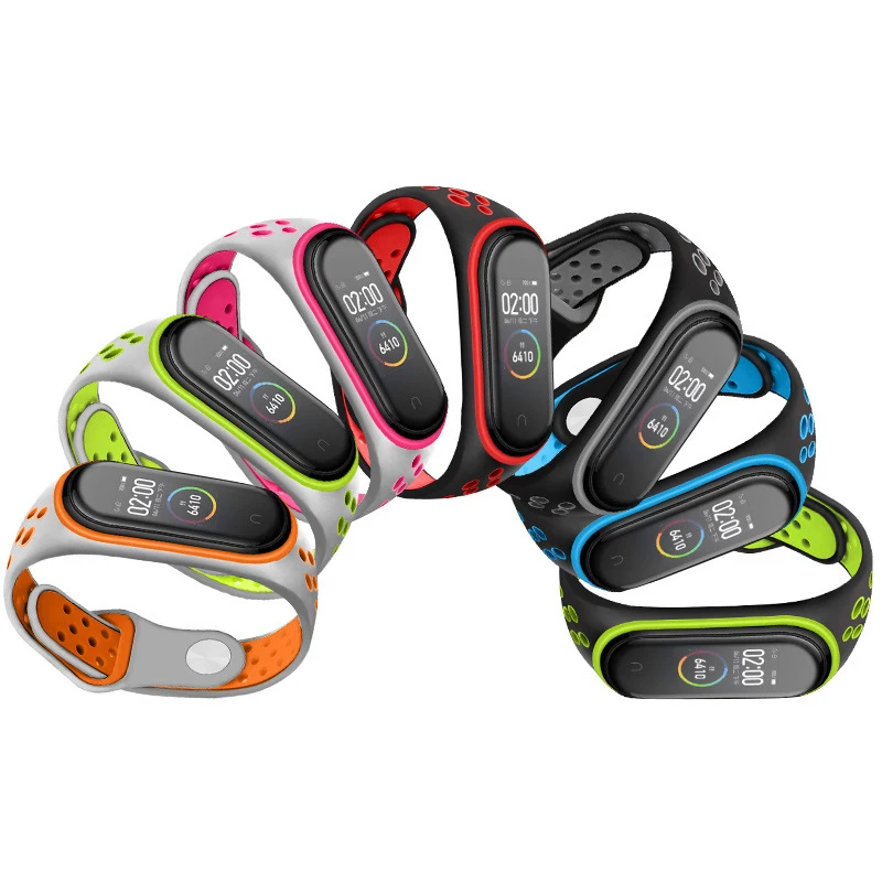 Мягкий силиконовый ремешок для Xiaomi mi band 4 спортивный наручных часов аксессуары