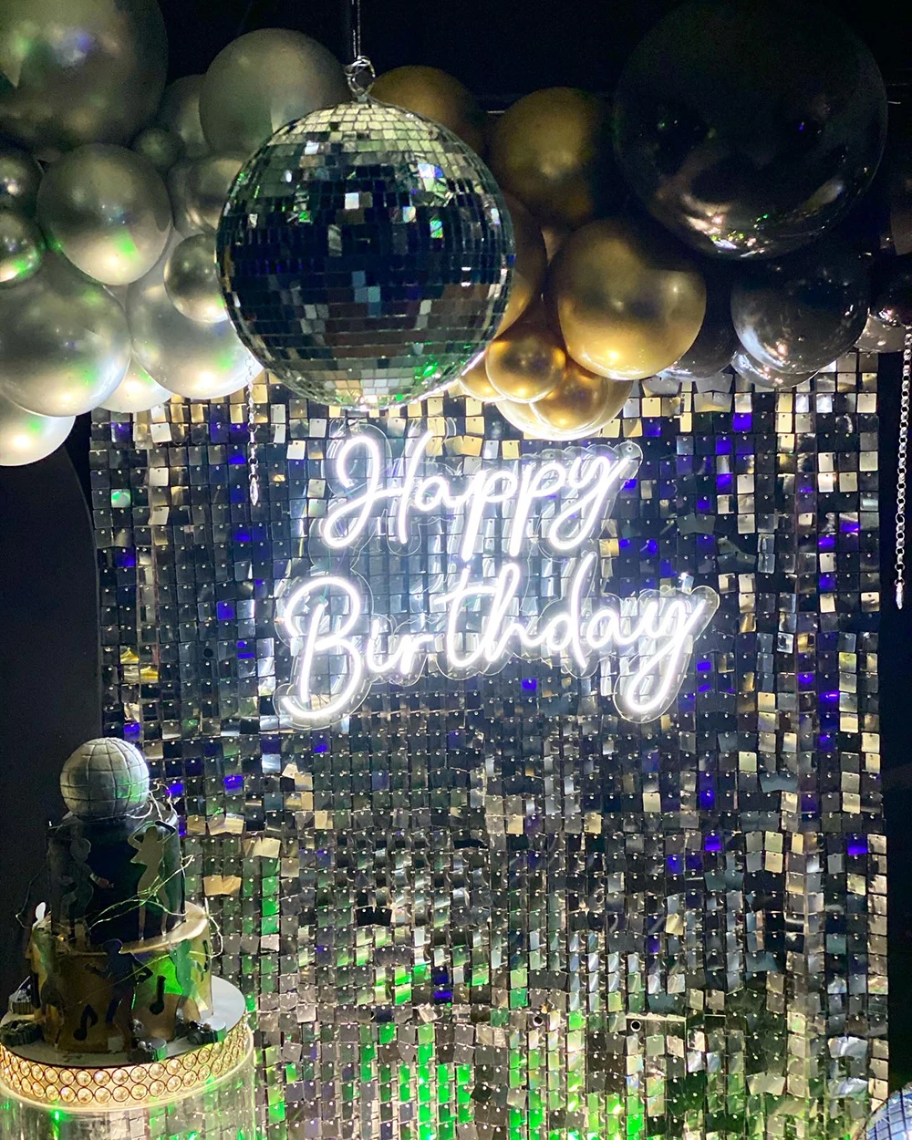 Декоративный фон с пайетками и блестками для фотосъемки | Дом сад