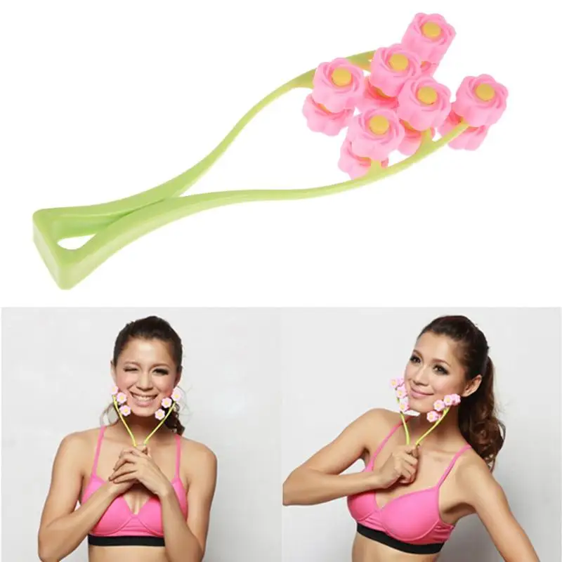 Новейший массажер для лица расслабляющий красоты эластичный цветочного типа