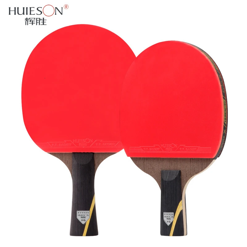 Huieson 6 звезд комплект ракеток для настольного тенниса 5 слоев дерева венге + 2 слоя