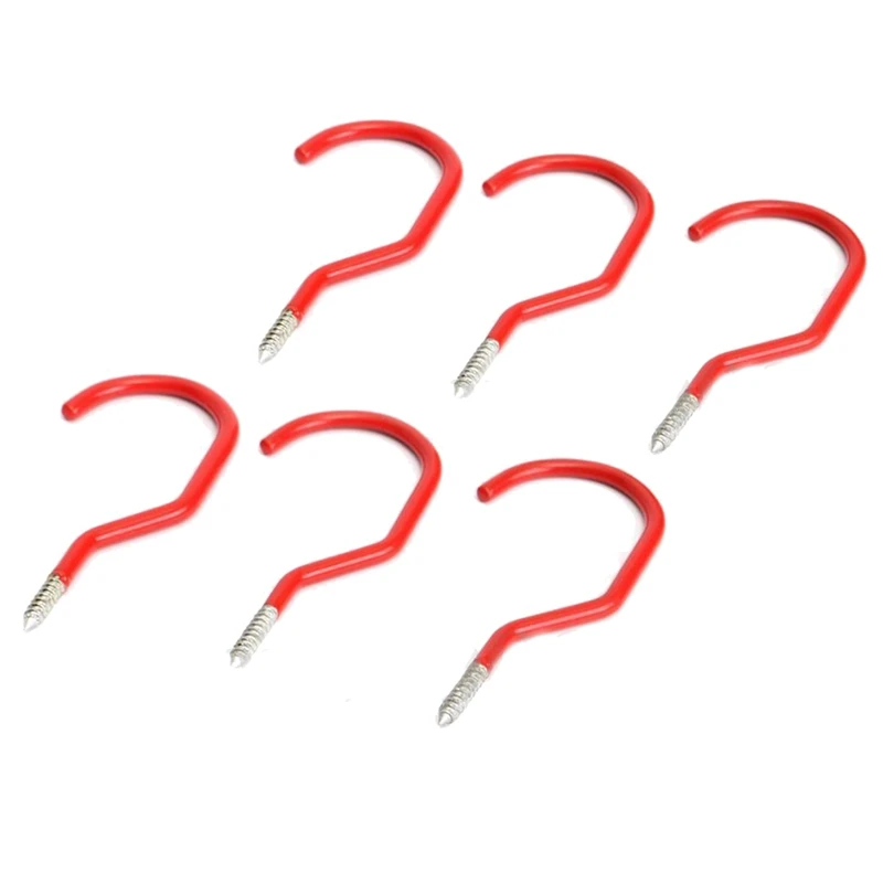 HTHL 6Pcs сверхмощные винтовые настенные крючки для хранения велосипедов гаражных