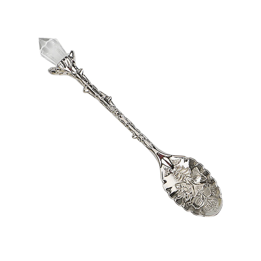 Винтажная кофейная десертная ложка для мороженого металлическая резная