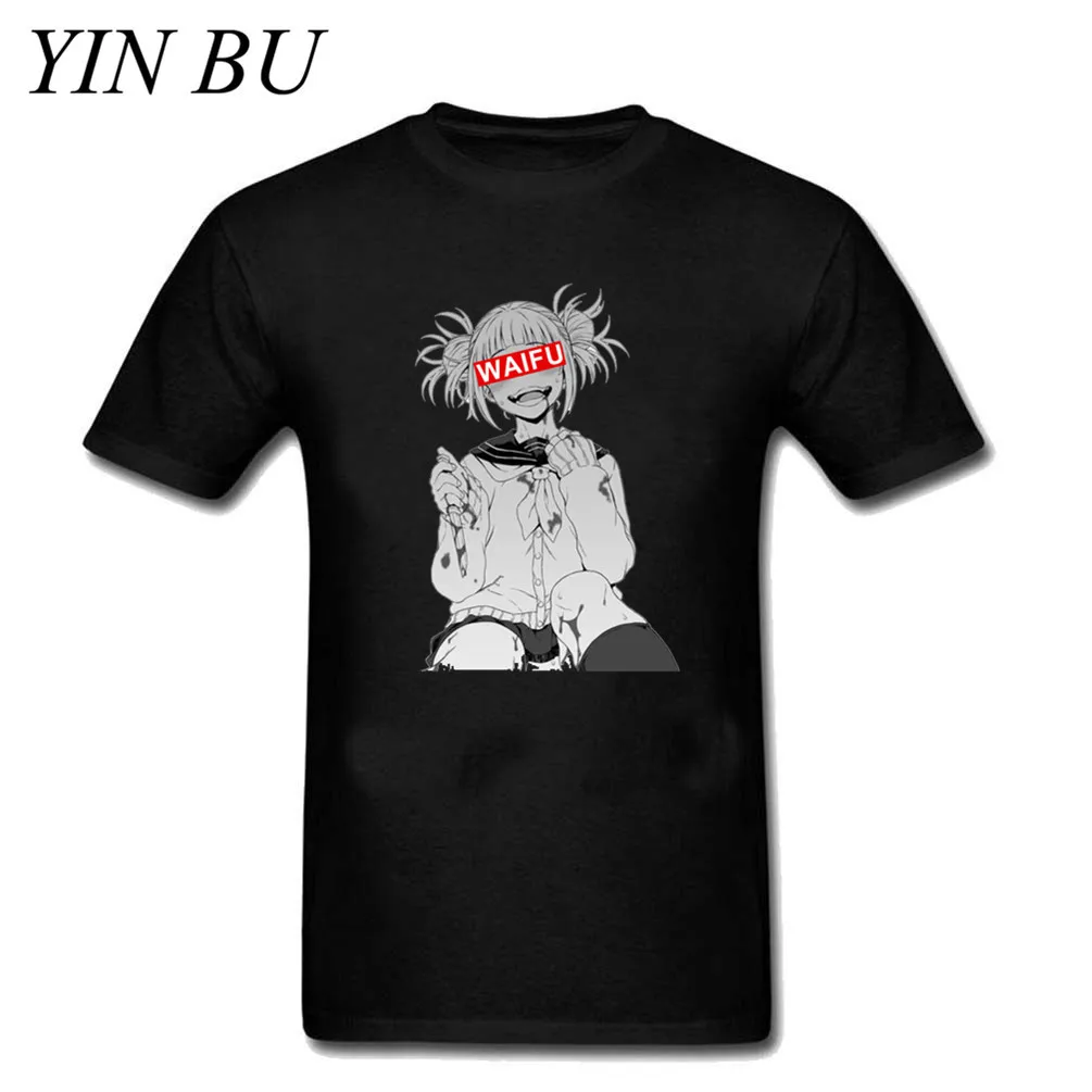 Sexy Himiko Toga Waifu Anime Girl Men's Plus Size 3XL T Shirt Summer Man Cool Fashion Design Crewneck Tee Black XS-3XL