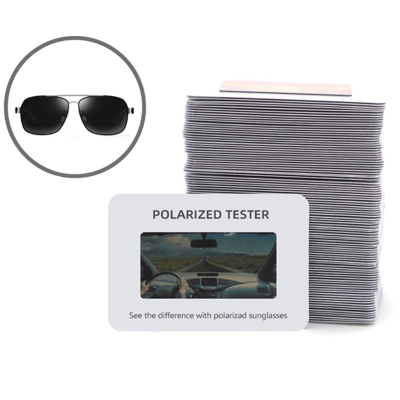 

Big Polarized Sunglasses Test Card Check Glasses Polarized Paper Polarized Eyeglasses T3EC
