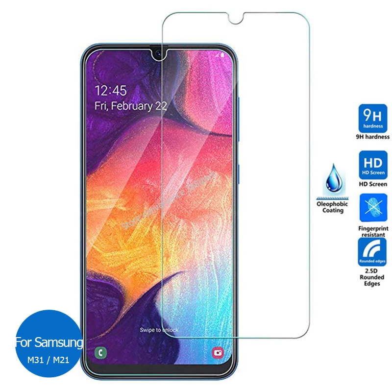 2 шт. закаленное стекло для Samsung Galaxy M31 M21 M31S M21S защита экрана на M 31 21 21S 31S 315F 215F 317F SM
