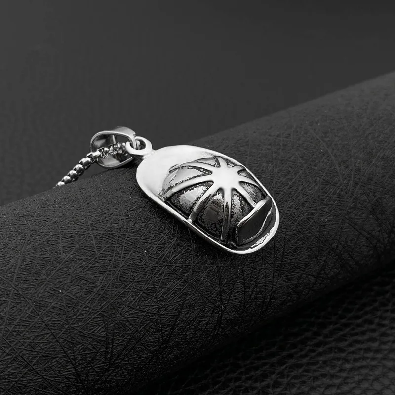 

Punk Style Hats Mask Men's Pendant Korean Hip Hop Hip Hop Necklace Titanium Steel Hanging Neck Jewelry Student