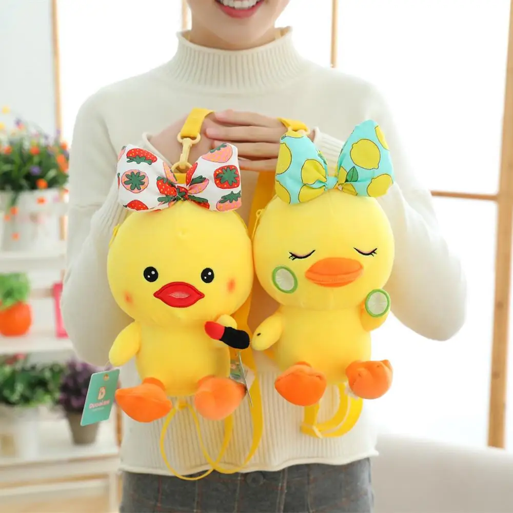 30 см Милая мультяшная плюшевая сумка мессенджер для макияжа утка милые животные